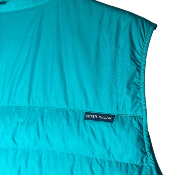 Peter Millar Crown Elite Light Quilted Puffer Men's XL Billard Full Zip Vest - Picture 8 of 16
